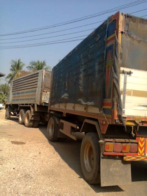 ขายรถสิบล้อพ่วง Isuzu นางฟ้าแท้ เครื่อง 240แรง กระบะดั๊มพ์มิเนียมแม่ลูก ลูก 2 เพลา ทะเบียนพร้อม