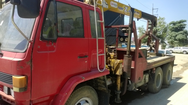 10ล้อ165แรง เพลาเดียว..ติดเครน 3ตัน 3 ปลอก(2ชัก) มีวินลากพร้อม...