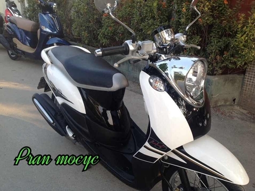 ขายyamaha finoสีขาวดำ ปี2012