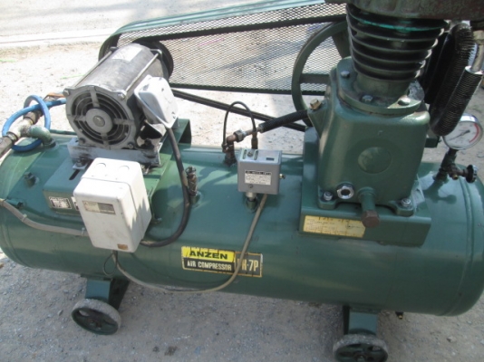 ปั๊มลม ANZEN ลูกสูบคู่ made in japan