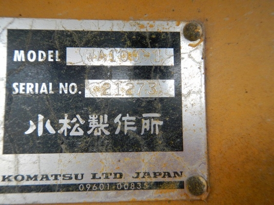 Lot.162 Komatsu WA100 ราคา 1,380,000 บาท