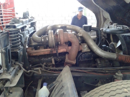 ขายหกล้อติดเครน Mitsubishi FK416k-520216 ปี 47 เครื่อง 6D16-195 แรง ยาง 8.25 เครนยูนิต 3 ตัน