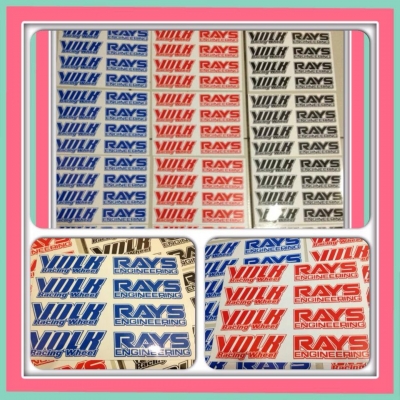 ขายสติ๊กเกอร์ Volk Rays TE37 งานเนียนๆ ราคาชุดละ 300 บาทถูก