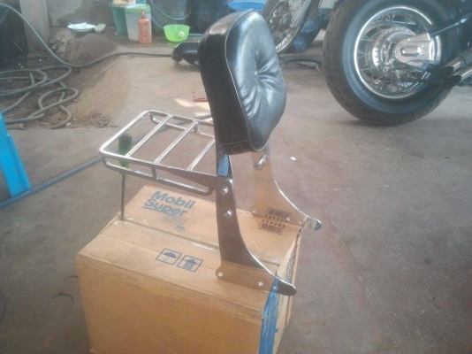 ขายพิงหลัง รถช๊อปเปอร์  vulcan 1500  ชุปโครเมียมใหม่