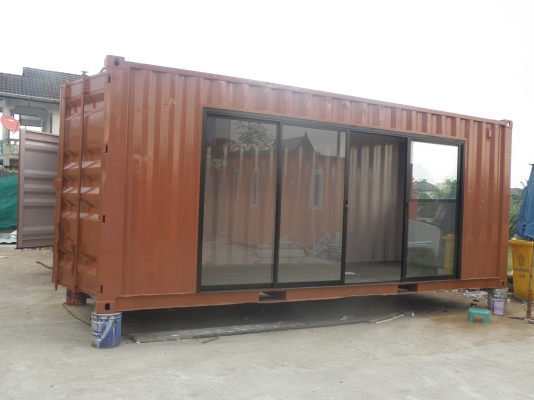 ขายตู้คอนเทนเนอร์ร้านกาแฟ ตกแต่งใหม่พร้อมใช้งาน ลดราคาพิเศษ