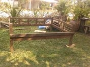 เตียงไม้สักงานเก่า