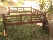 เตียงไม้สักงานเก่า