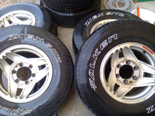 BR 15X7.5 ET-10 GERMANY 1ชุดมียางใช้ต่อยาวๆ