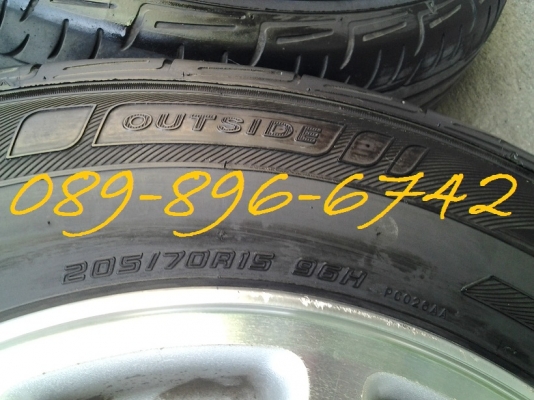 ขายล้อแม็ก 5 รู 114 ขอบ 15 พร้อมยางนิ่มๆ