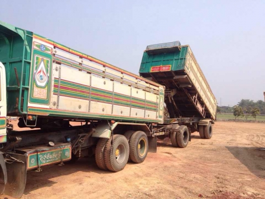 ขายรถพ่วง HINO mega เครื่อง 320 ปี 48 ลูก 2 เพลา 6.20 เมตร กระบะดั๊มพ์มิเนียมแม่ลูก ขายรถพ่วง HINO mega เครื่อง 320 ปี 48 ลูก 2 เพลา 6.20 เมตร กระบะดั๊มพ์มิเนียมแม่ลูก