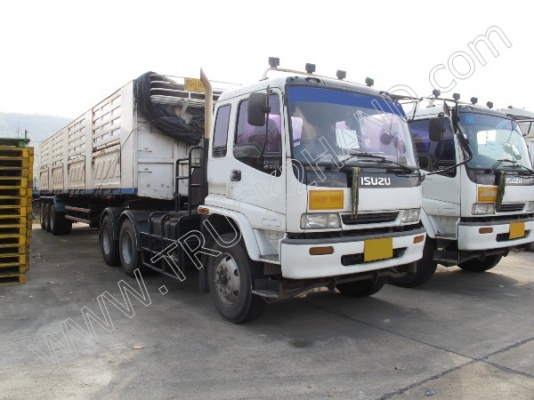 รถบรรทุก 10 ล้อหัวลาก ยี่ห้อ ISUZU DECA รุ่น GXZ EURO1 270 แรงม้า พร้อมหางเทนเลอร์