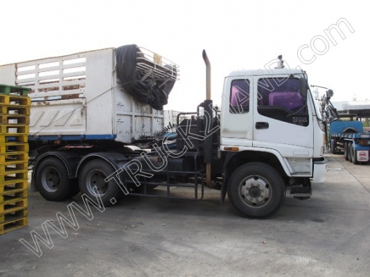 รถบรรทุก 10 ล้อหัวลาก ยี่ห้อ ISUZU DECA รุ่น GXZ EURO1 270 แรงม้า พร้อมหางเทนเลอร์