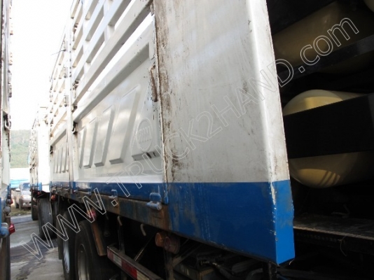 รถบรรทุก 10 ล้อ ยี่ห้อ HINO รุ่น FM8J 260 แรงม้า ติดแก๊ส NGV พร้อมหางสามมิตร (มีทั้งหมด 6 คัน)