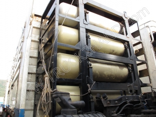 รถบรรทุก 10 ล้อ ยี่ห้อ HINO รุ่น FM8J 260 แรงม้า ติดแก๊ส NGV พร้อมหางสามมิตร (มีทั้งหมด 6 คัน)