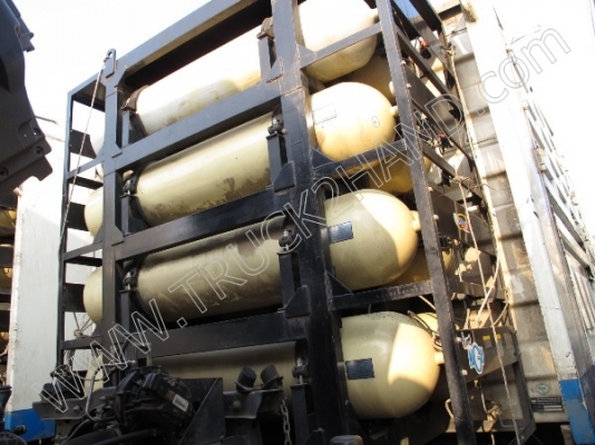 รถบรรทุก 10 ล้อ ยี่ห้อ HINO รุ่น FM8J 260 แรงม้า ติดแก๊ส NGV พร้อมหางสามมิตร (มีทั้งหมด 6 คัน)