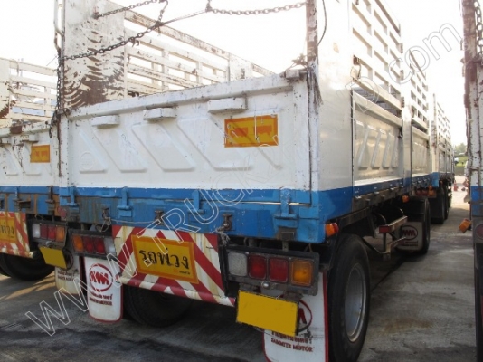 รถบรรทุก 10 ล้อ ยี่ห้อ HINO รุ่น FM8J 260 แรงม้า ติดแก๊ส NGV พร้อมหางสามมิตร (มีทั้งหมด 6 คัน)