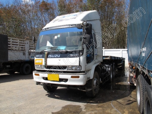 รถบรรทุก 10 ล้อ หัวลาก ยี่ห้อ ISUZU DECA รุ่น GXZ 270 แรงม้า พร้อมหางพื้นเรียบ (มีทั้งหมด 7 คัน)