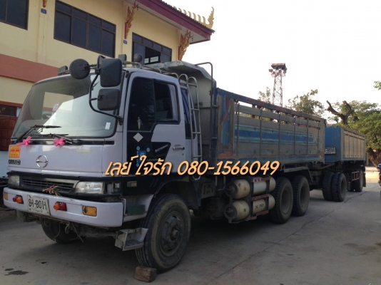 ***ขายแล้วครับขอบคุณ Truck2hand ขาย10ล้อ2เพลาดั๊ม พ่วง แม่+ลูกดั๊ม HINO FM3MNLD ปี38 วางเครื่องP11 320HP ติดก๊าซNGV  เครื่องดีแน่นประหยัด ช่วงล่างเดิมคัสซีสวยเดิมไม่ปะไม่ดาม กระบะดั๊มเนียมสภาพสวยพื้นสวยข้างสวย หัวเก๋งดีภายในสวยครบ แอร์ ยางดี10เส้น ลูกปี36