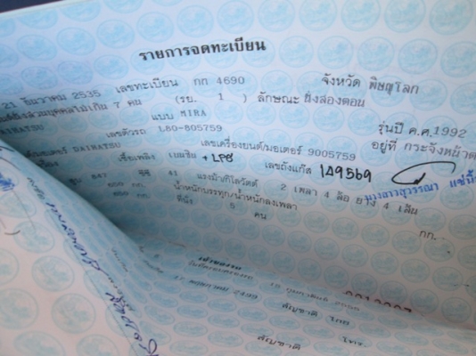 ขายทะเบียนDAIHATSU