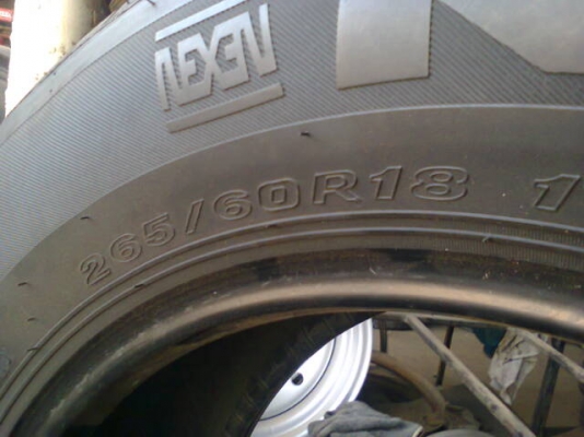 NEXEN 265-60-18 ปี1410 สวยๆ85\%ไม่ปะไม่กินข้าง