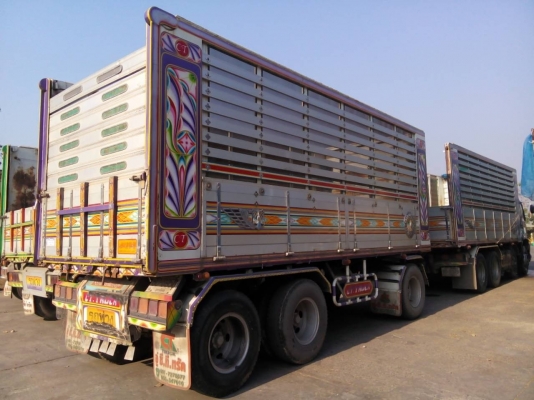 ขายรถพ่วง 24 ล้อ 2 เพลา กระบะเนียมคอกเกษตรดั้ม ISUZU FXZ DECA 320 ปี.49 รถสวยมี 4 พ่วง จัดไฟแนนร์ได้