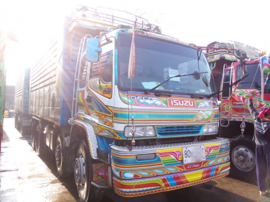 ขายรถพ่วง 24 ล้อ 2 เพลา กระบะเนียมคอกเกษตรดั้ม ISUZU FXZ DECA 320 ปี.49 รถสวยมี 4 พ่วง จัดไฟแนนร์ได้