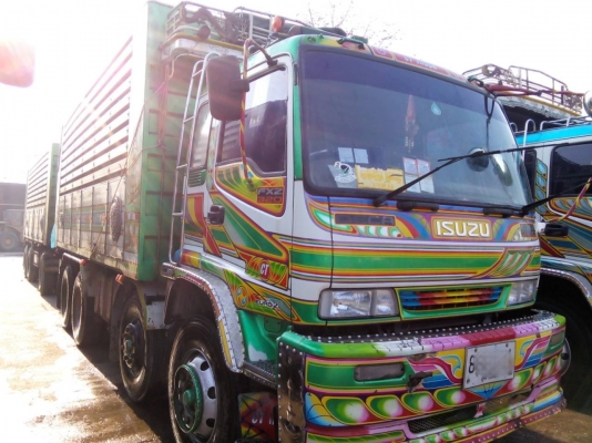 ขายรถพ่วง 24 ล้อ 2 เพลา กระบะเนียมคอกเกษตรดั้ม ISUZU FXZ DECA 320 ปี.49 รถสวยมี 4 พ่วง จัดไฟแนนร์ได้