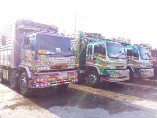 ขายรถพ่วง 24 ล้อ 2 เพลา กระบะเนียมคอกเกษตรดั้ม ISUZU FXZ DECA 320 ปี.49 รถสวยมี 4 พ่วง จัดไฟแนนร์ได้