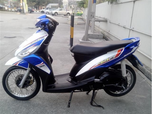 mio 115 I ปี 55 สีน้ำเงิน ขาว  หัวฉีด ประหยัดน้ำมัน เครื่องเดิม แน่นๆ