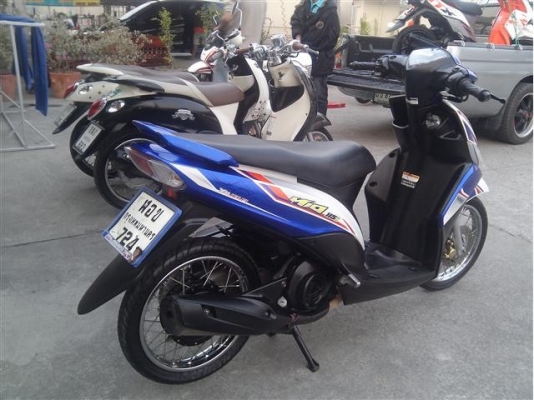 mio 115 I ปี 55 สีน้ำเงิน ขาว  หัวฉีด ประหยัดน้ำมัน เครื่องเดิม แน่นๆ
