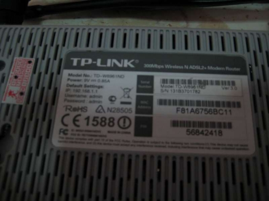 .Router Modem TP-LINK TD-W8961ND เป็น ADSL2+ Modem Router แบบ All in One ใช้ต่ออินเตอร์เน็ตความเร็วสูง