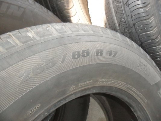 ยาง MICHELIN 265/65R17 ปี10 สวยๆ 4 เส้น ราคา 3500 บาท ยาง MICHELIN 265/65R17 ปี10 สวยๆ 4 เส้น ราคา 3500 บาท