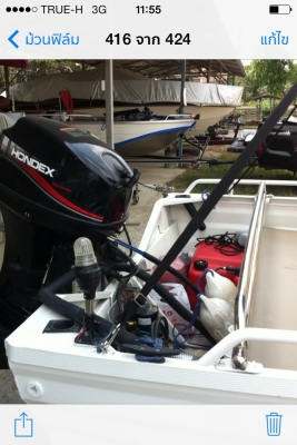 ขายเรือkimple4.00. เครื่องฮอนเด๊ก40