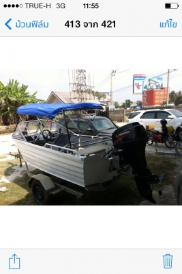 ขายเรือkimple4.00. เครื่องฮอนเด๊ก40