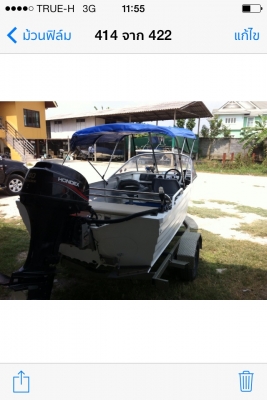 ขายเรือkimple4.00. เครื่องฮอนเด๊ก40