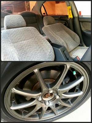 ขายCIVIC EKสีช็อตโกแล็ค เครื่อง VTECดิส4ล้อ ล้อMUGEN สวยๆคับ