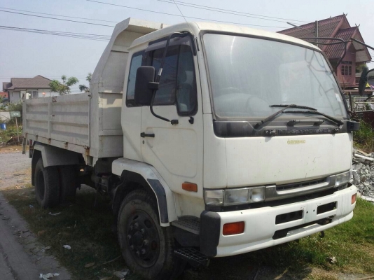 ขายรถบรรทุกหกล้อดั๊มพ์ Nissan PKB214N-00214 EURO 2 เครื่อง 220 ปี48 ยาง 9.00 มี turbo