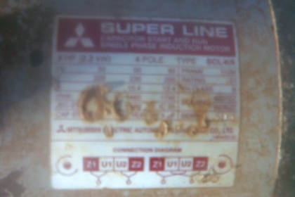 มอเตอร์มิสซู 3 แรงพร้อมใช้สภาพเดิมๆครับพร้อมใช้งานครับมิสซู 3  แรง  มีสองตัวครับราคานี้คุ้มมากครับ