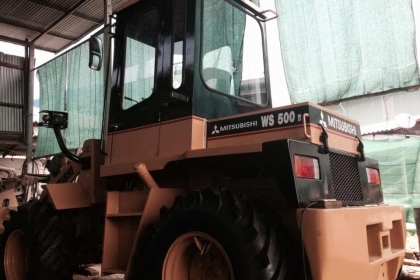 รถตักล้อยาง MITSUBISHI WS500 ตักใด้คั้งละ1คิว เก่านอก