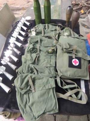 กระเป๋าทหาร USA.ใหม่กริ๊บๆสีเขียวๆไม่มีซีดไม่มีตำหนิสภาพ99\%