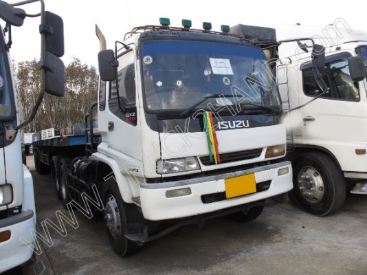 รถบรรทุก 10 ล้อ  ยี่ห้อ ISUZU รุ่น GXZ  EURO2  270 แรงม้า   พร้อมหางพื้นเรียบ