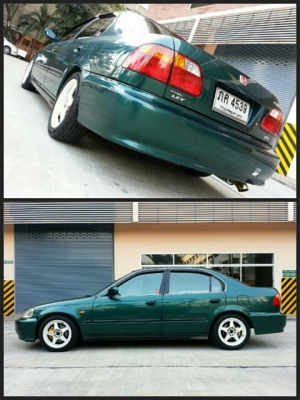 ขายEK MINOR CHANGเครื่องVTECตืดLPGหัวฉีด เบาะหนังแท้ ล้อEVOดิส4ล้อ ท่อJS รถสวยมาก พร้อมใช้งาน