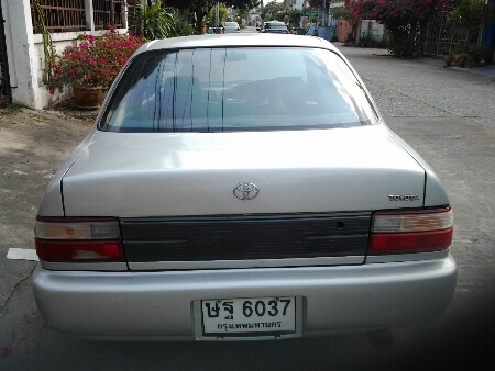 ขายรถยนต์ ปี95 โตโยต้า โคโรล่า รุ่นสามห่วง เครื่อง1300cc.หัวฉีด เกียร์ธรรมดา พวงมาลัยเพาเวอร์ กระจกมือหมุน แอร์ วิทยุCD ล้อแม็ก รถขับดี ช่วงล่างดี ขายถูกๆ (รถบ้านไม่ใช่แท็กซี่)