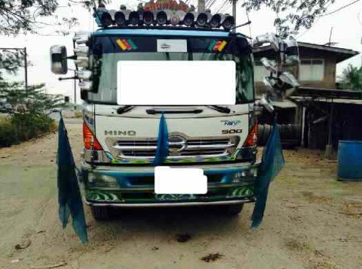 ขายแม่ลูกดั้มHINO 500ปี53  260 แรง  NGV ห้างแท้ฯ ลูก3 เพลาแท้