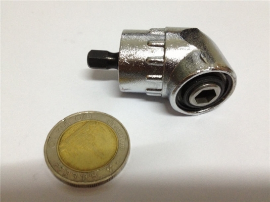 ตัวแปลง ไขควงหัวงอ 75องศา สำหรับงานไขน็อตในที่แคบ เช่น ยึดโครงเหล็กดัด