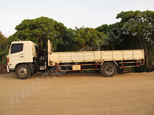 รถบรรทุก 6 ล้อติดเครน ยี่ห้อ HINO รุ่น FG8JRLA
