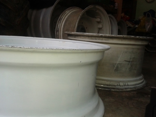 ขายแล้ว ขอบคุณผู้ช่วยภาคภูมิ "อช.หาดนวกร จ.ประจวบฯ มารับกะทะล้อ รุ่น7810 คาราโร่ ใส่รถไถลากเรือของ อช.หาดนวกร