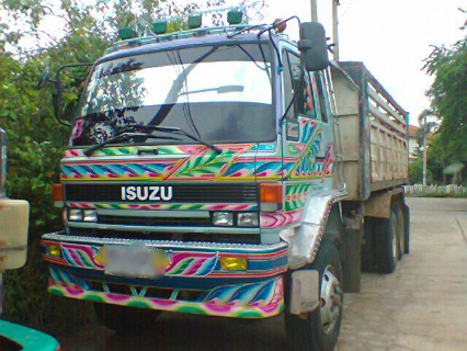 ขายรถบรรทุกสิบล้อดัมพ์ Isuzu FXZ-210 วางเครื่อง 6WA1 turbo inter 360 แรง มีระบบลากพ่วง กระบะสามมิตร