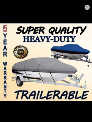 ผ้าคลุมเรือ SpeedBoat 21ft พร้อมสายรัด ของใหม่