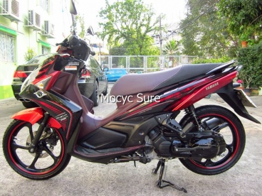 <ขายแล้วครับ>Yamaha Nouvo SX สีแดงดำ ล้อแม็กซ์ ตัวท๊อป รถ 9 เดือน วิ่ง 6,xxxกิโล